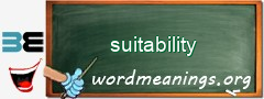 WordMeaning blackboard for suitability